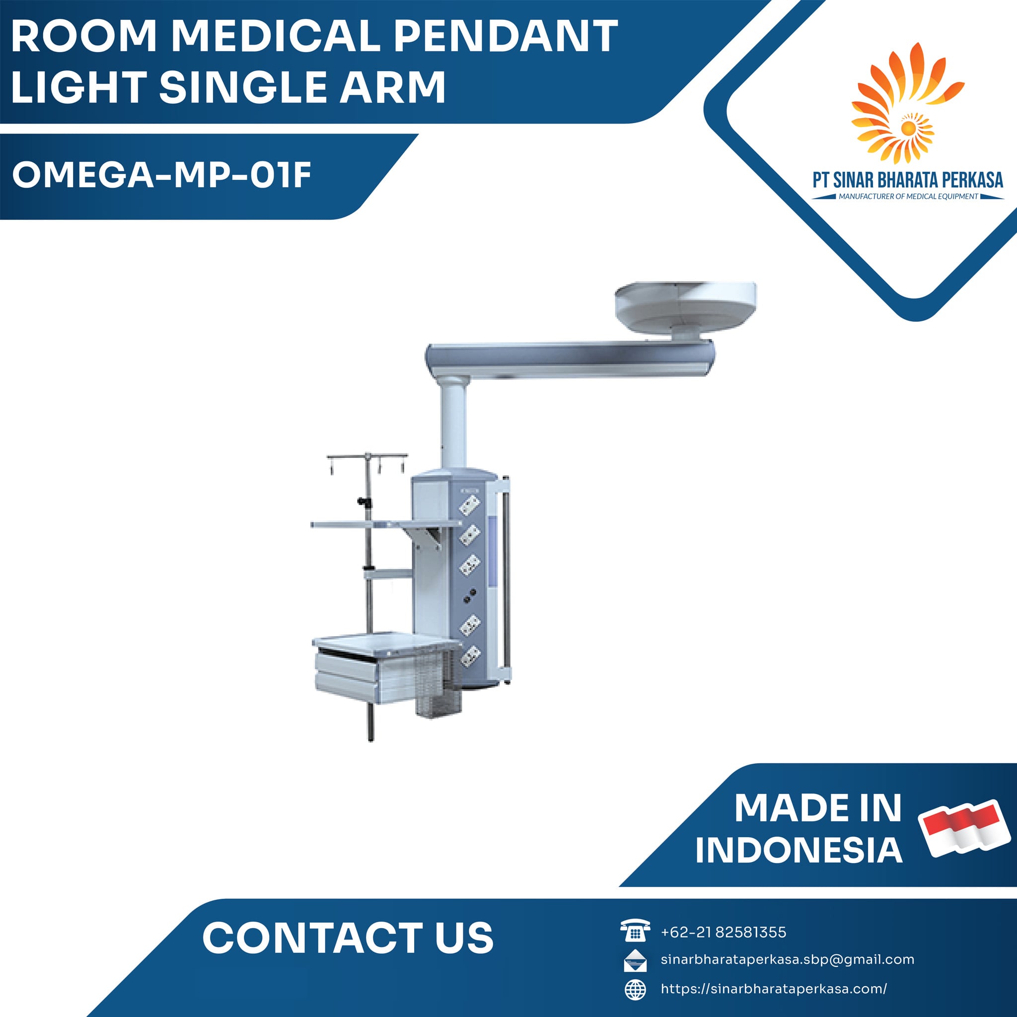 SBP Room Medical Pendant Light Single Arm